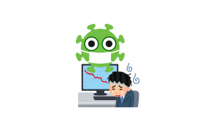 コロナウイルス、株価下落